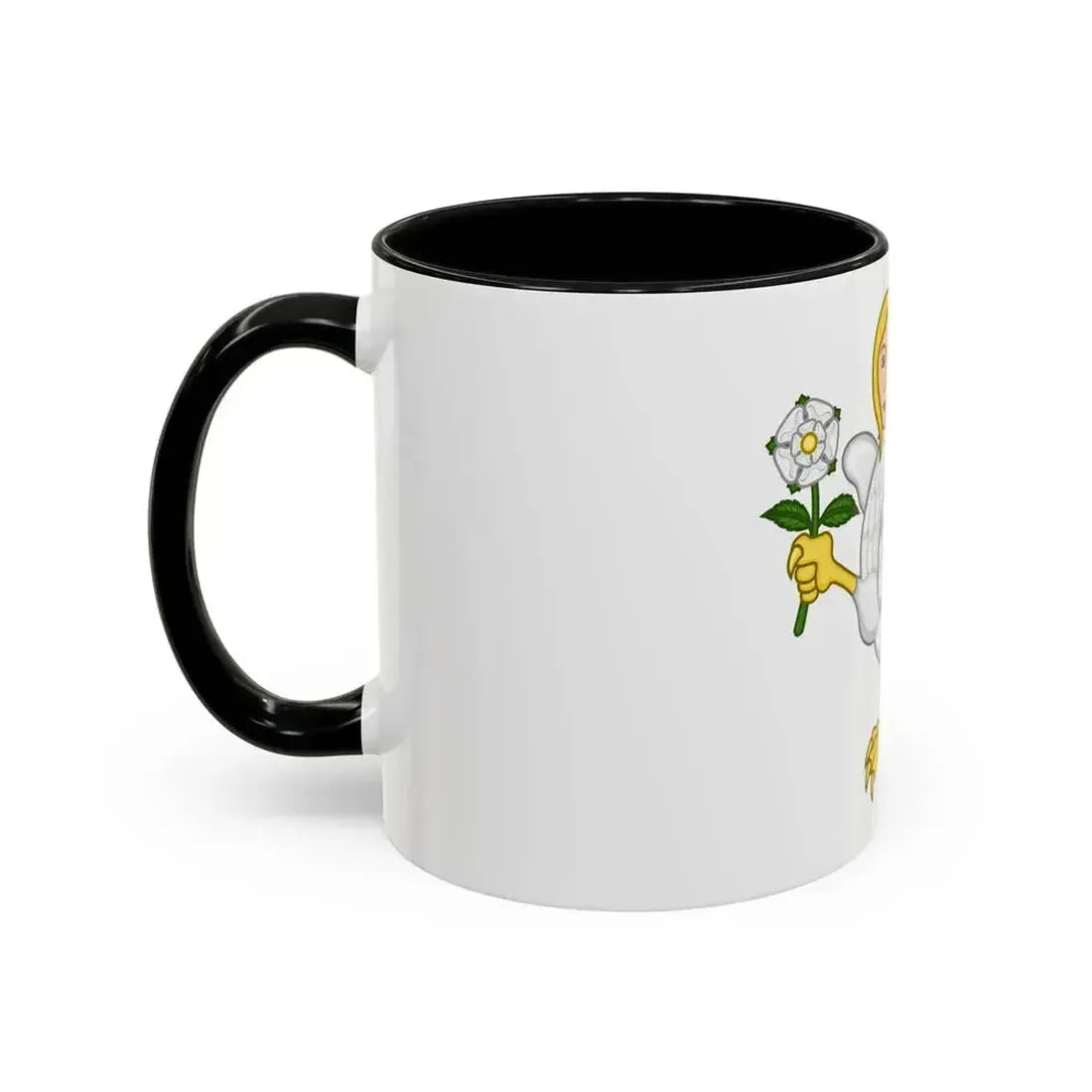 Falcon with a virgin's face Badge of Richard III - Accent Coffee Mug - Go Mug Yourself