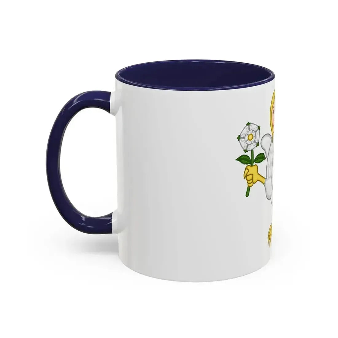 Falcon with a virgin's face Badge of Richard III - Accent Coffee Mug - Go Mug Yourself