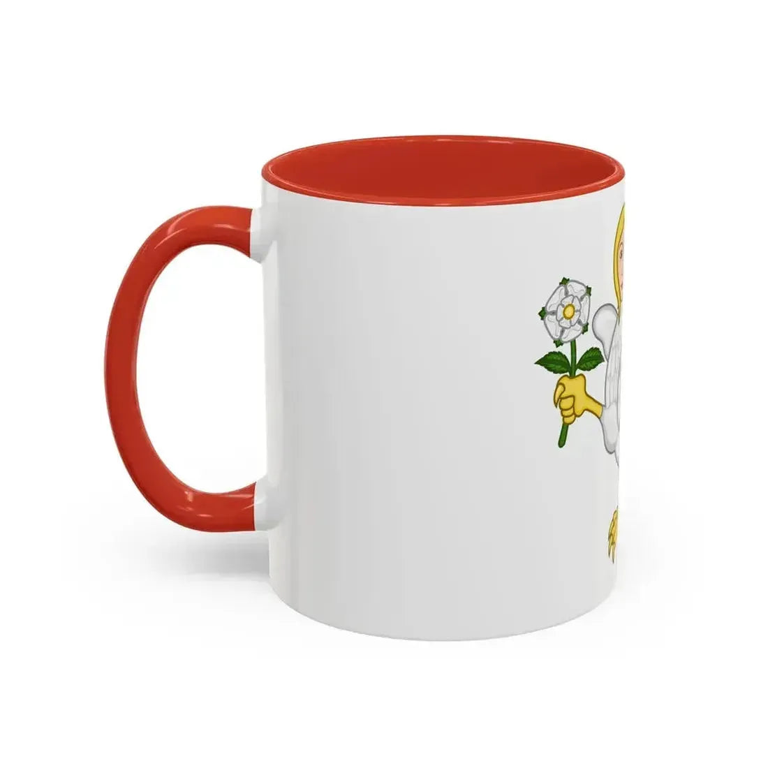 Falcon with a virgin's face Badge of Richard III - Accent Coffee Mug - Go Mug Yourself