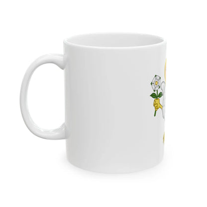 Falcon with a virgin's face Badge of Richard III - White Coffee Mug - Go Mug Yourself