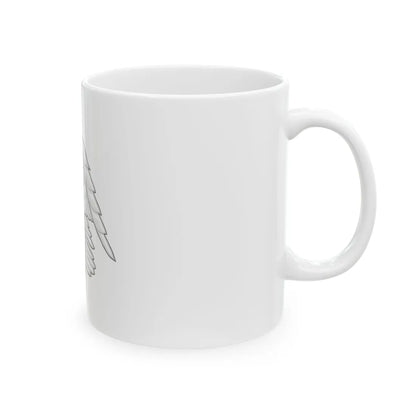 Falcon with a virgin's face Badge of Richard III - White Coffee Mug - Go Mug Yourself