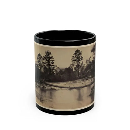 Fallen Tree Across Hazel River, Virginia (U.S. Civil War) Black Coffee Mug 11oz - Go Mug Yourself