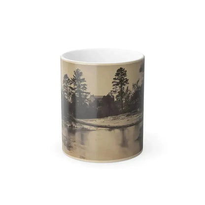 Fallen Tree Across Hazel River, Virginia (U.S. Civil War) Color Changing Coffee Mug 11oz Default Title 11oz - Go Mug Yourself