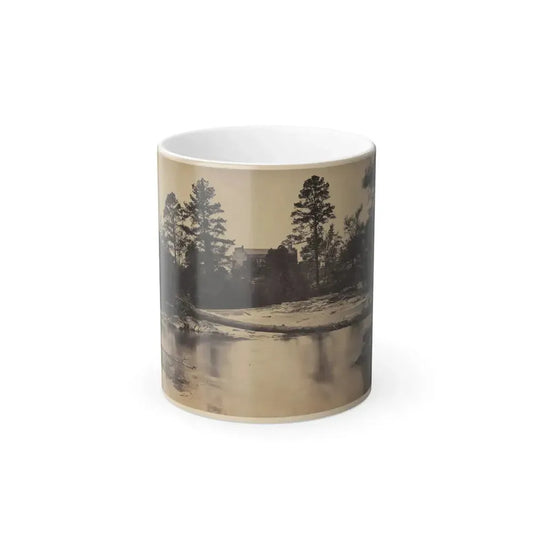 Fallen Tree Across Hazel River, Virginia (U.S. Civil War) Color Changing Coffee Mug 11oz Default Title 11oz - Go Mug Yourself