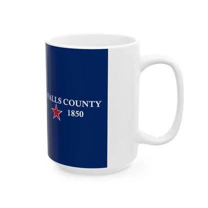 Falls County Sesquicentennial Flag (United States) White Coffee Mug - Go Mug Yourself