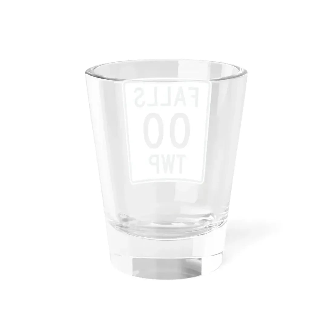 Falls Township Hocking County Ohio route shield template (Ohio) (Road Sign) Shot Glass 1.5oz - Go Mug Yourself