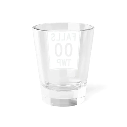 Falls Township Hocking County Ohio route shield template (Ohio) (Road Sign) Shot Glass 1.5oz - Go Mug Yourself