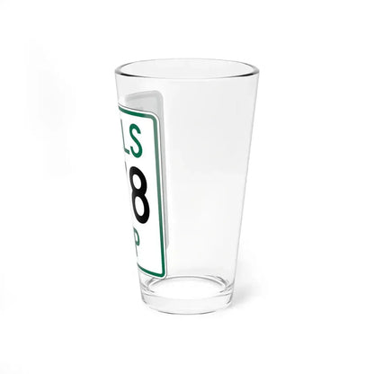 Falls Township Route 378 Hocking County Ohio (Ohio) (Road Sign) Pint Glass 16oz - Go Mug Yourself
