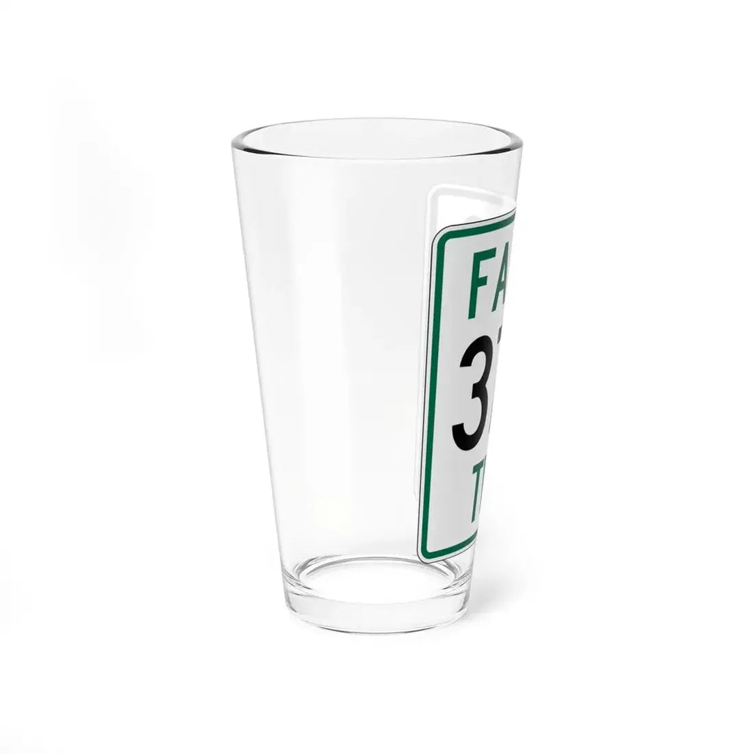Falls Township Route 378 Hocking County Ohio (Ohio) (Road Sign) Pint Glss 16oz - Go Mug Yourself