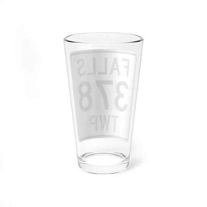 Falls Township Route 378 Hocking County Ohio (Ohio) (Road Sign) Pint Glss 16oz - Go Mug Yourself