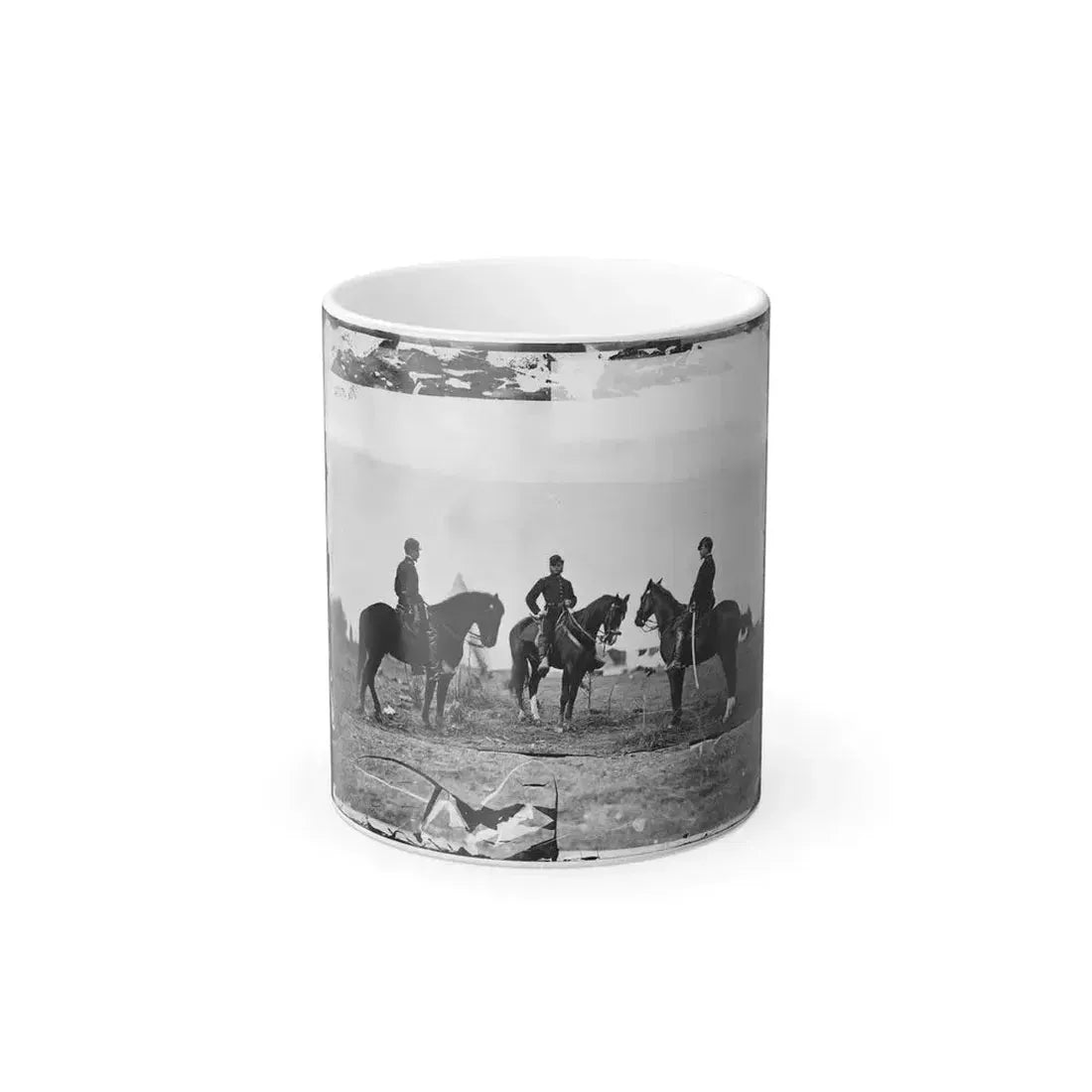 Falmouth, Va. Aides De Camp to Gen. Joseph Hooker  Capts. William L. Candler, Harry Russell, and Alexander Moore (U.S. Civil War) Color Changing Coffee Mug 11oz Default Title 11oz - Go Mug Yourself