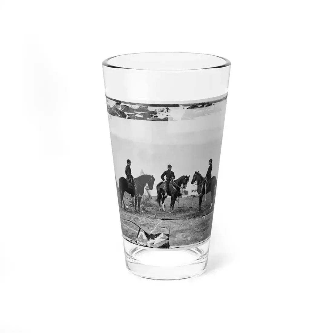Falmouth, Va. Aides De Camp To Gen. Joseph Hooker  Capts. William L. Candler, Harry Russell, And Alexander Moore (U.S. Civil War) Pint Glass 16oz 16oz - Go Mug Yourself