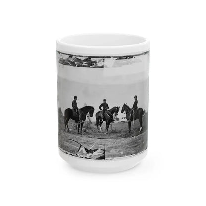 Falmouth, Va. Aides De Camp To Gen. Joseph Hooker  Capts. William L. Candler, Harry Russell, And Alexander Moore (U.S. Civil War) White Coffee Mug 15oz - Go Mug Yourself