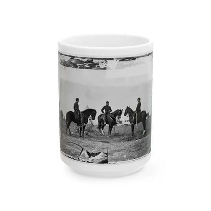 Falmouth, Va. Aides De Camp To Gen. Joseph Hooker  Capts. William L. Candler, Harry Russell, And Alexander Moore (U.S. Civil War) White Coffee Mug 15oz - Go Mug Yourself