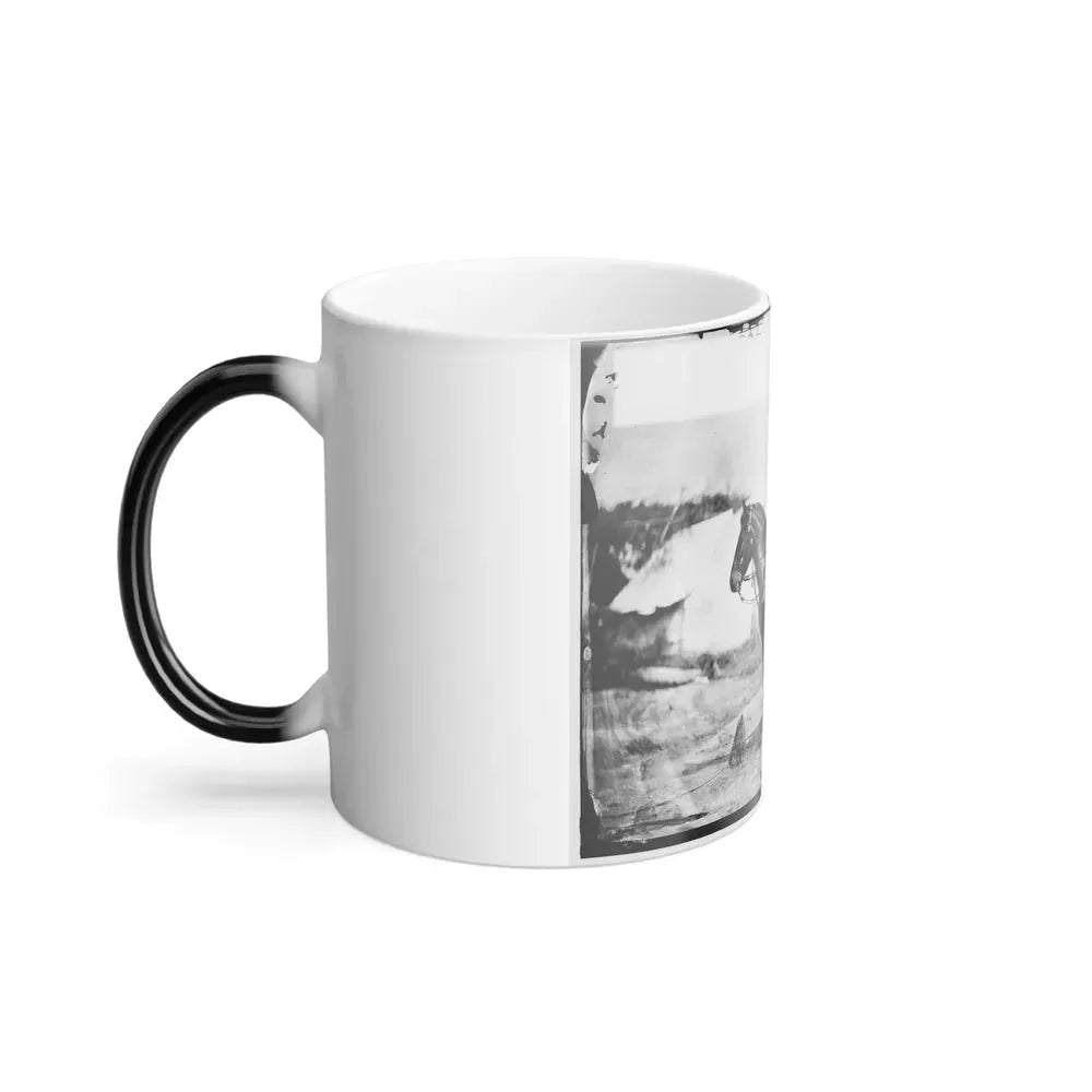 Falmouth, Va. Capt. Charles H. Howard, Aide to Gen. Oliver O. Howard, on Horseback at Army of the Potomac Headquarters (U.S. Civil War) Color Changing Coffee Mug 11oz - Go Mug Yourself