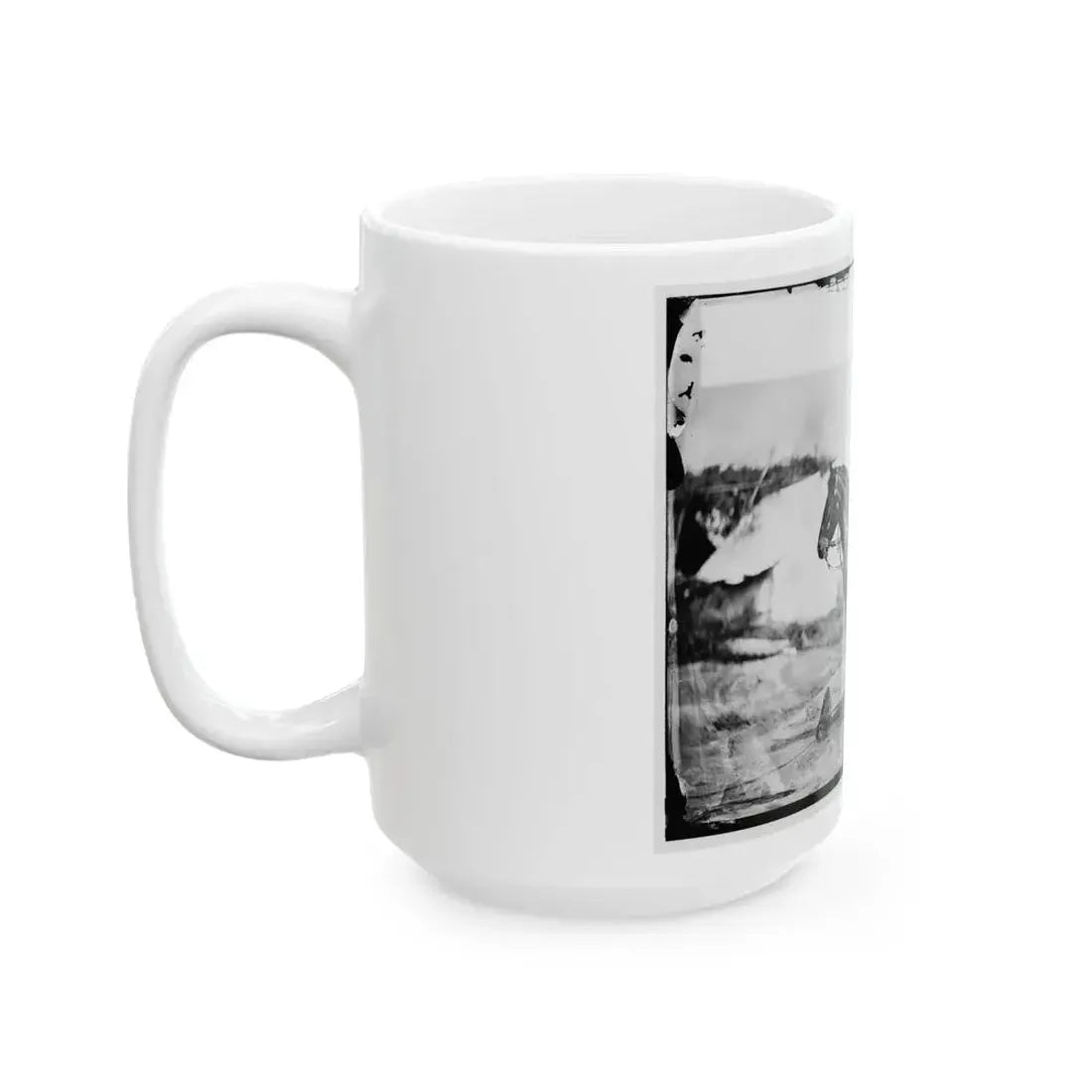 Falmouth, Va. Capt. Charles H. Howard, Aide To Gen. Oliver O. Howard, On Horseback At Army Of The Potomac Headquarters (U.S. Civil War) White Coffee Mug - Go Mug Yourself