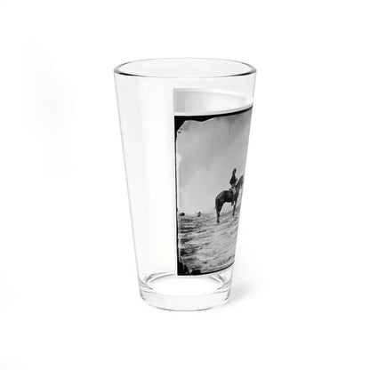 Falmouth, Va. Capt. George A. Custer And Gen. Alfred Pleasonton On Horseback (U.S. Civil War) Pint Glass 16oz - Go Mug Yourself