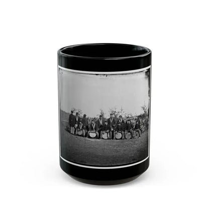 Falmouth, Va. Drum Corps Of 61st New York Infantry (U.S. Civil War) Black Coffee Mug 15oz - Go Mug Yourself