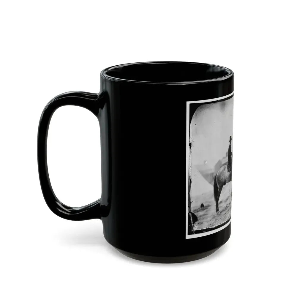 Falmouth, Va. Gen. Alfred Pleasonton On Horseback (U.S. Civil War) Black Coffee Mug - Go Mug Yourself