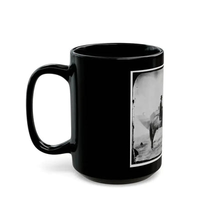 Falmouth, Va. Gen. Alfred Pleasonton On Horseback (U.S. Civil War) Black Coffee Mug - Go Mug Yourself