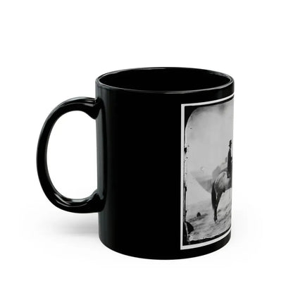 Falmouth, Va. Gen. Alfred Pleasonton On Horseback (U.S. Civil War) Black Coffee Mug - Go Mug Yourself