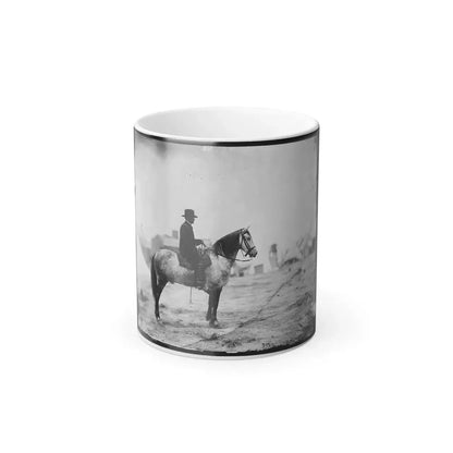 Falmouth, Va. Gen. Alfred Pleasonton on Horseback (U.S. Civil War) Color Changing Coffee Mug 11oz - Go Mug Yourself