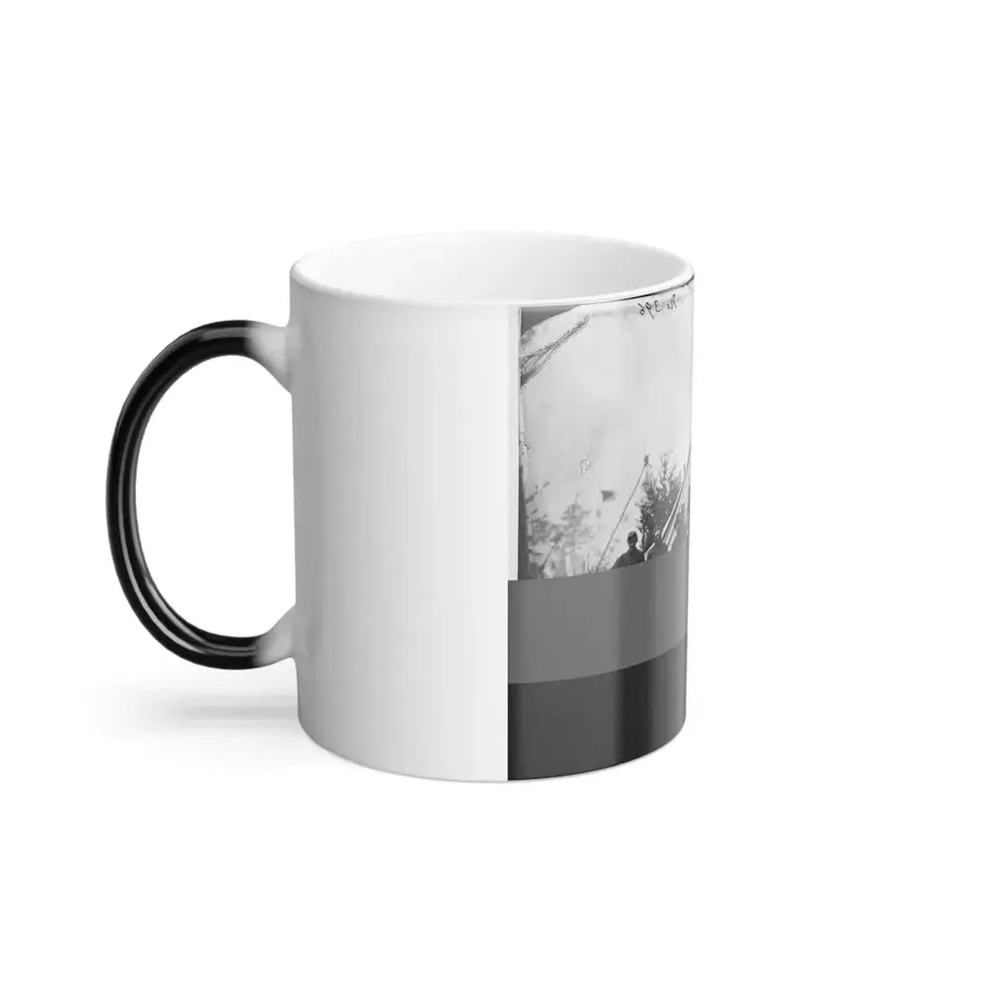 Falmouth, Va. Group in Front of Post Office Tent at Army of the Potomac Headquarters (U.S. Civil War) Color Changing Coffee Mug 11oz - Go Mug Yourself