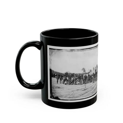 Falmouth, Va. Men And Wagons Of The Engineer Corps Ambulance Train (U.S. Civil War) Black Coffee Mug - Go Mug Yourself
