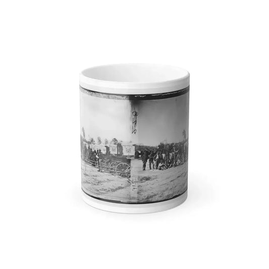 Falmouth, Va. Men and Wagons of the Engineer Corps Ambulance Train (U.S. Civil War) Color Changing Coffee Mug 11oz Default Title 11oz - Go Mug Yourself