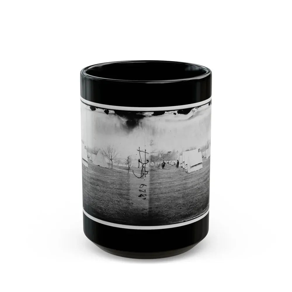 Falmouth, Va., Vicinity. Balloon Camp (U.S. Civil War) Black Coffee Mug 15oz - Go Mug Yourself