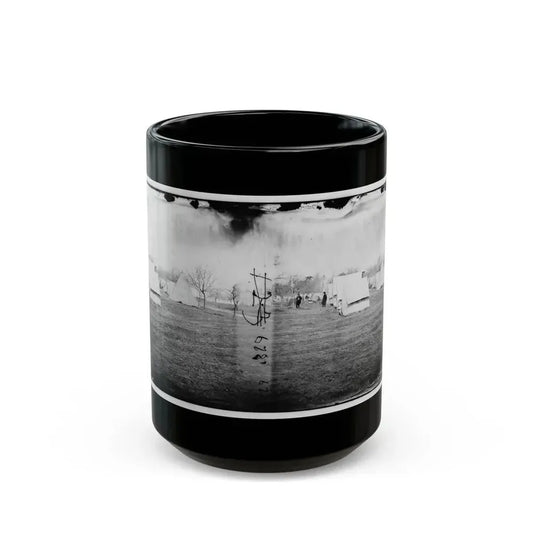 Falmouth, Va., Vicinity. Balloon Camp (U.S. Civil War) Black Coffee Mug 15oz - Go Mug Yourself