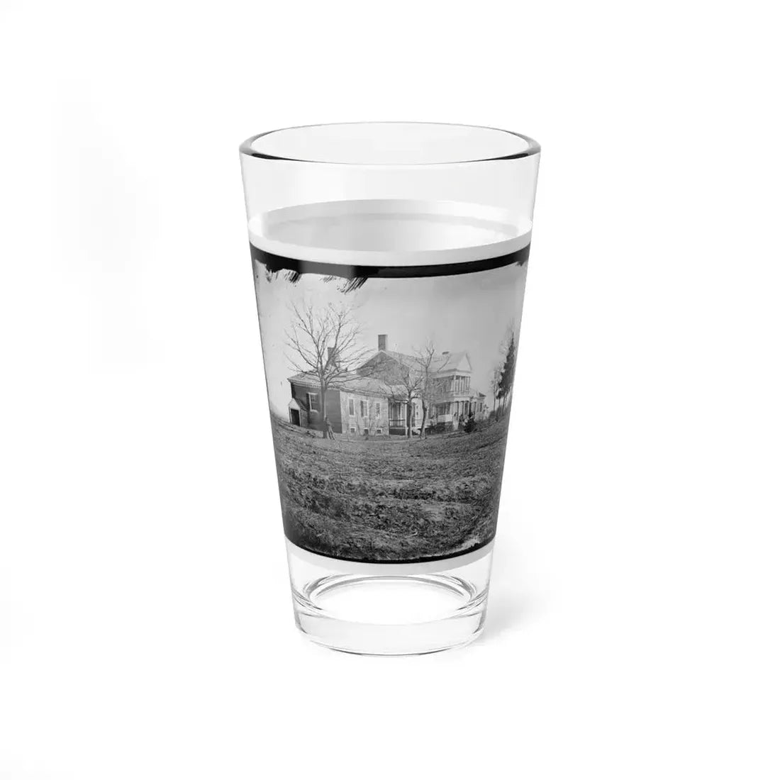 Falmouth, Va., Vicinity. Major Lacy's House Opposite Fredericksburg (U.S. Civil War) Pint Glass 16oz - Go Mug Yourself