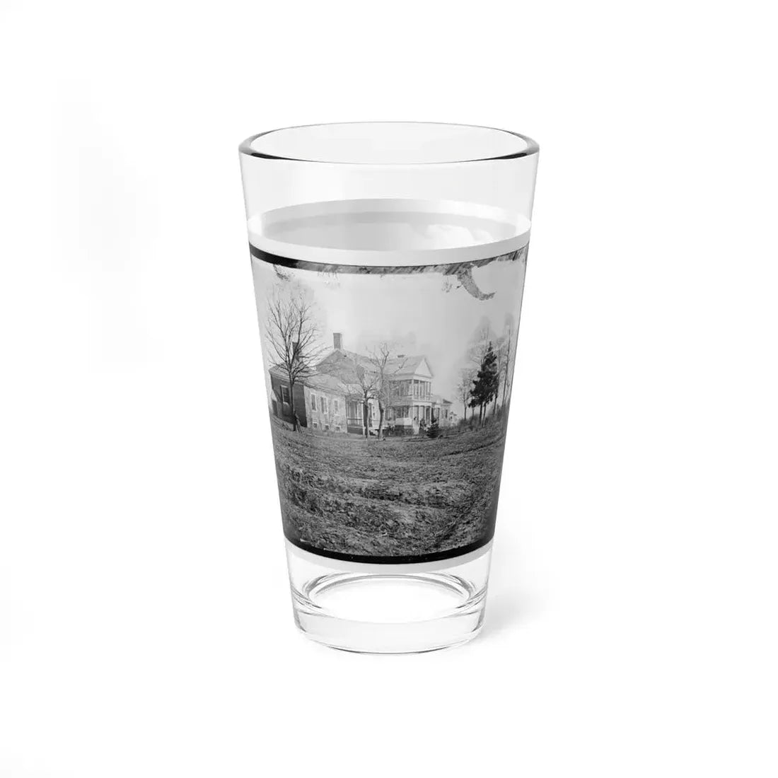 Falmouth, Va., Vicinity. Major Lacy's House Opposite Fredericksburg (U.S. Civil War) Pint Glass 16oz - Go Mug Yourself