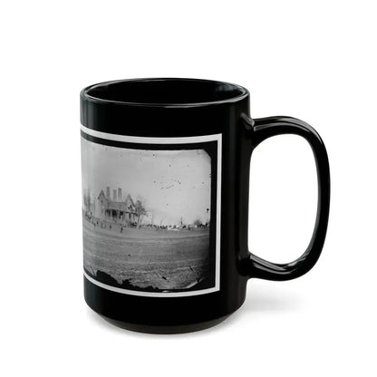 Falmouth, Va., Vicinity. The Phillips House Immediately After The Fire (U.S. Civil War) Black Coffee Mug - Go Mug Yourself