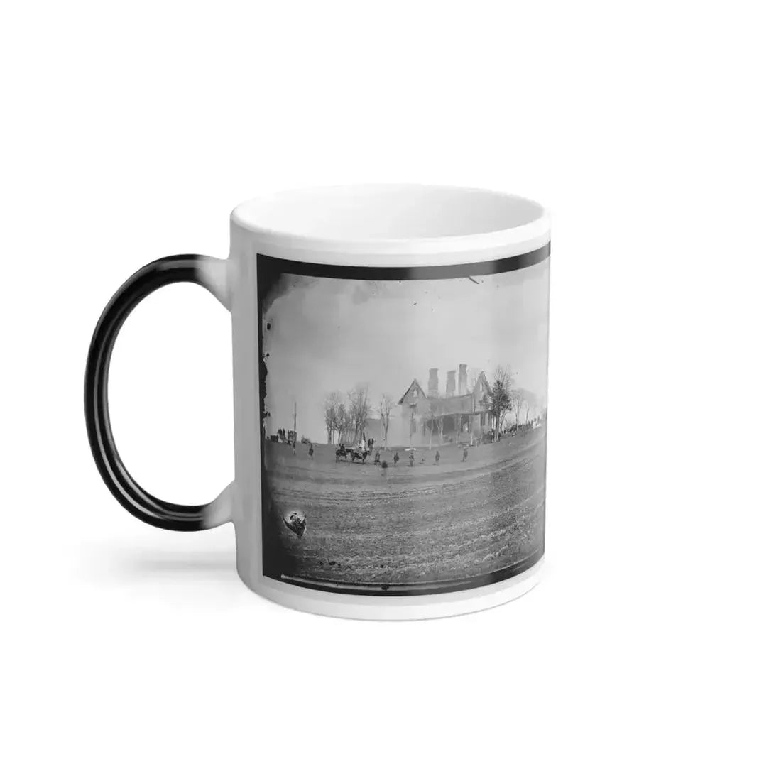 Falmouth, Va., Vicinity. The Phillips House Immediately After the Fire (U.S. Civil War) Color Changing Coffee Mug 11oz - Go Mug Yourself