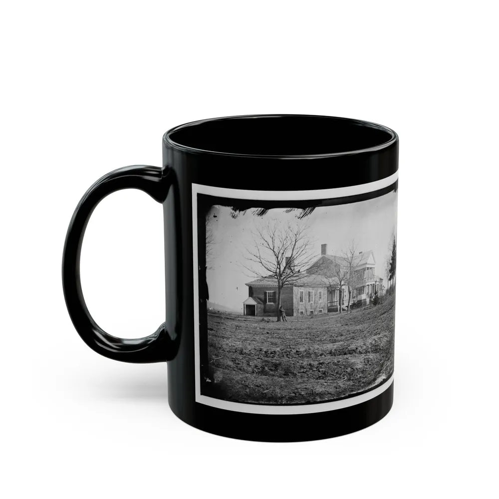 Falmouth, Va., Vicinity. Major Lacy's House Opposite Fredericksburg (U.S. Civil War) Black Coffee Mug-Go Mug Yourself