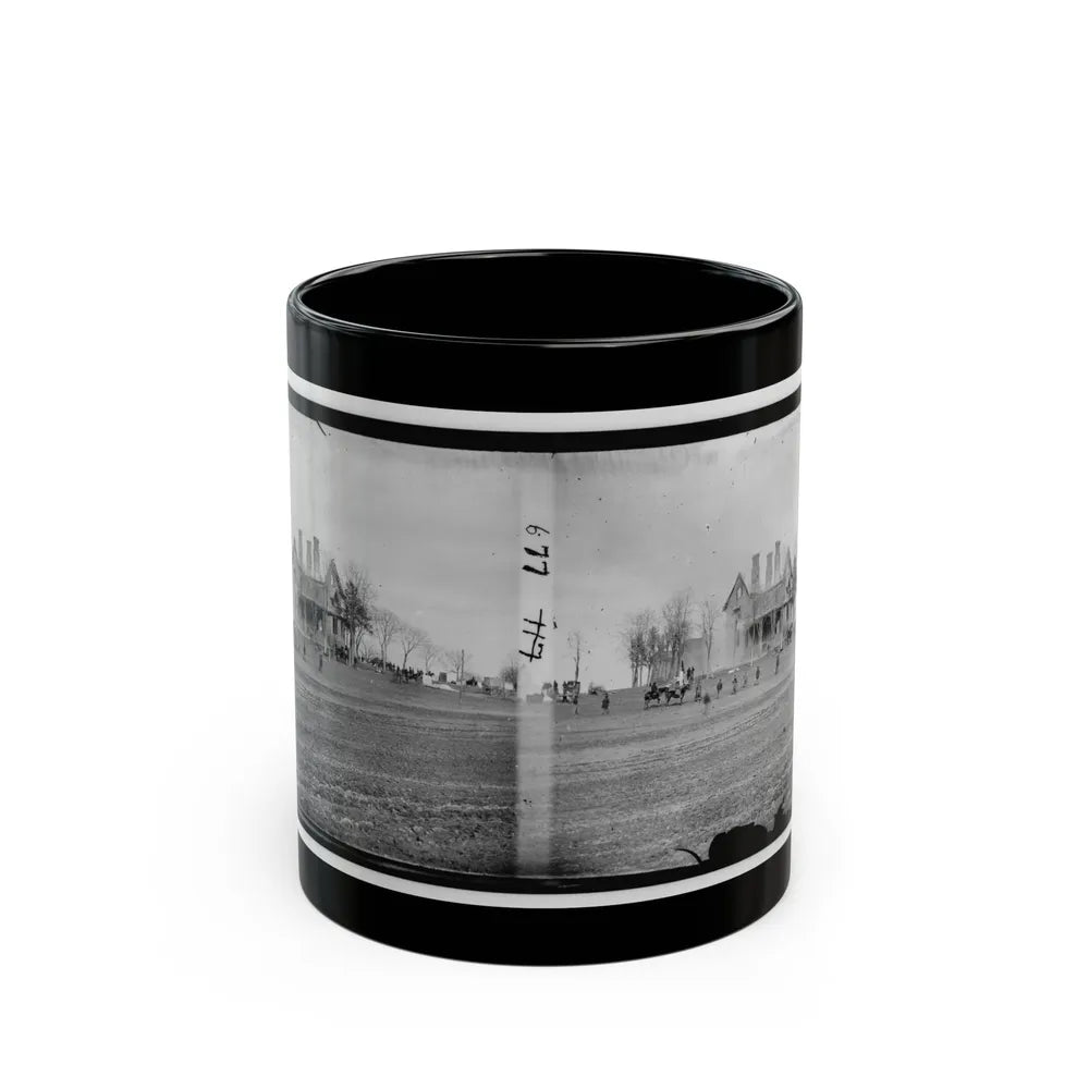 Falmouth, Va., Vicinity. The Phillips House Immediately After The Fire (U.S. Civil War) Black Coffee Mug-11oz-Go Mug Yourself