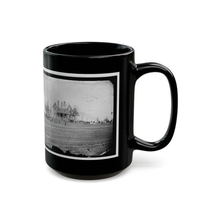 Falmouth, Va., Vicinity. The Phillips House Immediately After The Fire (U.S. Civil War) Black Coffee Mug-Go Mug Yourself