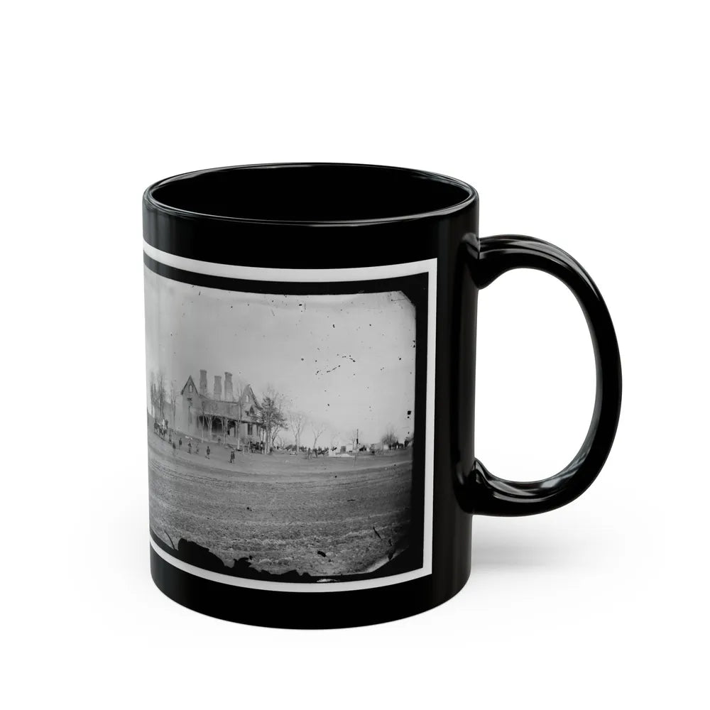 Falmouth, Va., Vicinity. The Phillips House Immediately After The Fire (U.S. Civil War) Black Coffee Mug-Go Mug Yourself