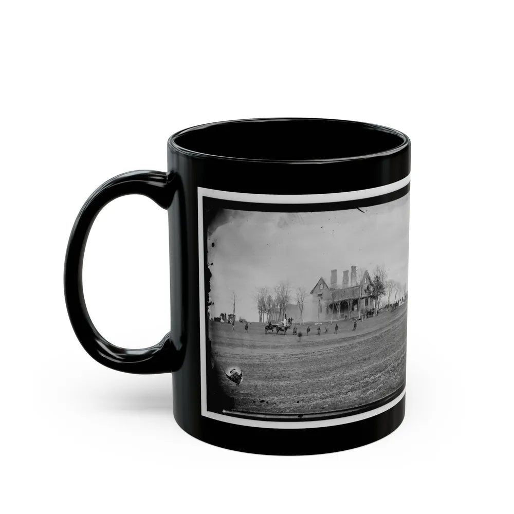 Falmouth, Va., Vicinity. The Phillips House Immediately After The Fire (U.S. Civil War) Black Coffee Mug-Go Mug Yourself