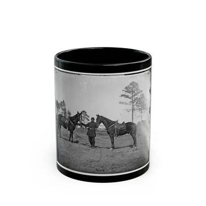 Falmouth, Virginia. Col. George Henry Sharpe's Horses, Headquarters, Army Of The Potomac (U.S. Civil War) Black Coffee Mug 11oz - Go Mug Yourself