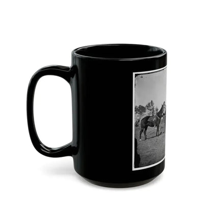 Falmouth, Virginia. Col. George Henry Sharpe's Horses, Headquarters, Army Of The Potomac (U.S. Civil War) Black Coffee Mug - Go Mug Yourself