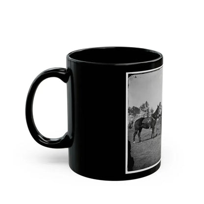 Falmouth, Virginia. Col. George Henry Sharpe's Horses, Headquarters, Army Of The Potomac (U.S. Civil War) Black Coffee Mug - Go Mug Yourself