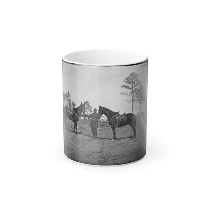 Falmouth, Virginia. Col. George Henry Sharpe's Horses, Headquarters, Army of the Potomac (U.S. Civil War) Color Changing Coffee Mug 11oz Default Title 11oz - Go Mug Yourself
