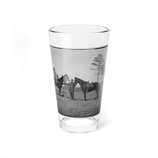 Falmouth, Virginia. Col. George Henry Sharpe's Horses, Headquarters, Army Of The Potomac (U.S. Civil War) Pint Glass 16oz 16oz - Go Mug Yourself