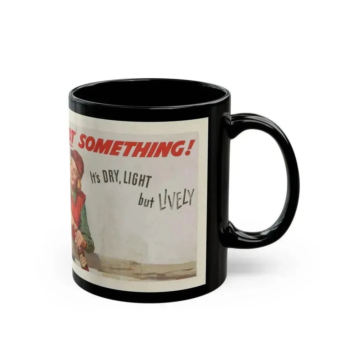 Falstaff's Got Something!, ad illustration - Black Coffee Mug - Go Mug Yourself