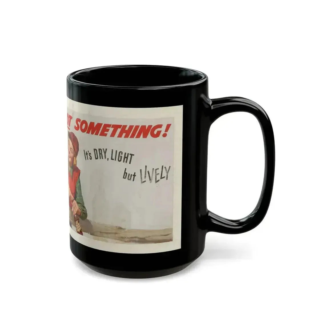 Falstaff's Got Something!, ad illustration - Black Coffee Mug - Go Mug Yourself