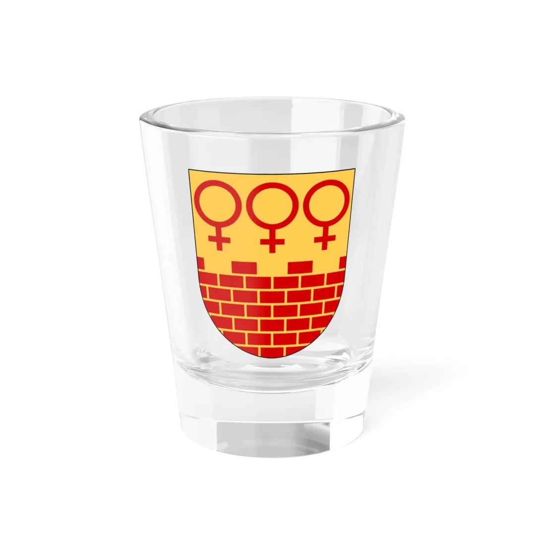 Falun vapen (Sweden) (Coat of Arms) Shot Glass 1.5oz 1.5oz - Go Mug Yourself