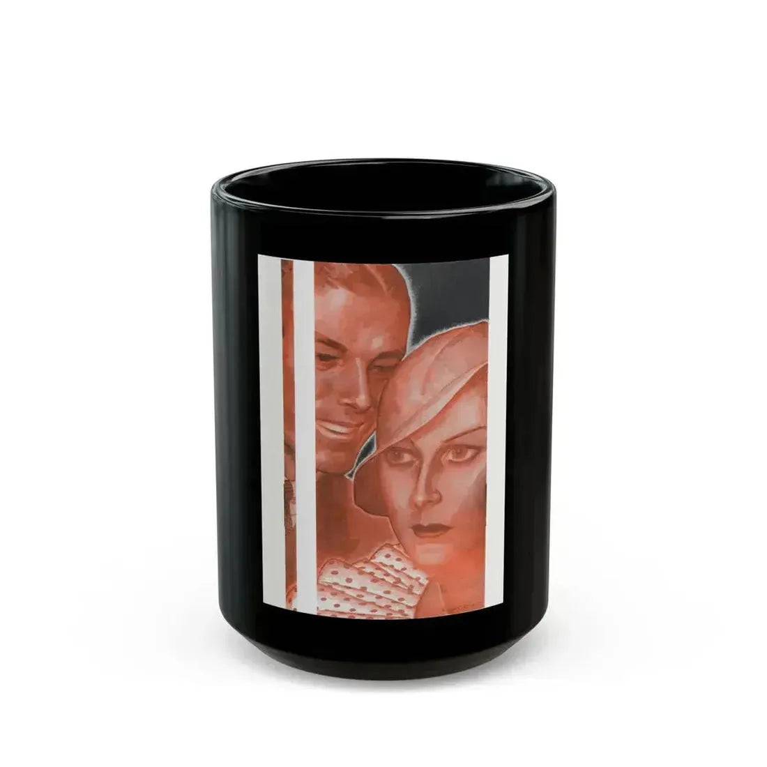 Family Affair (1), The American Magazine, June 1937 - Black Coffee Mug 15oz - Go Mug Yourself
