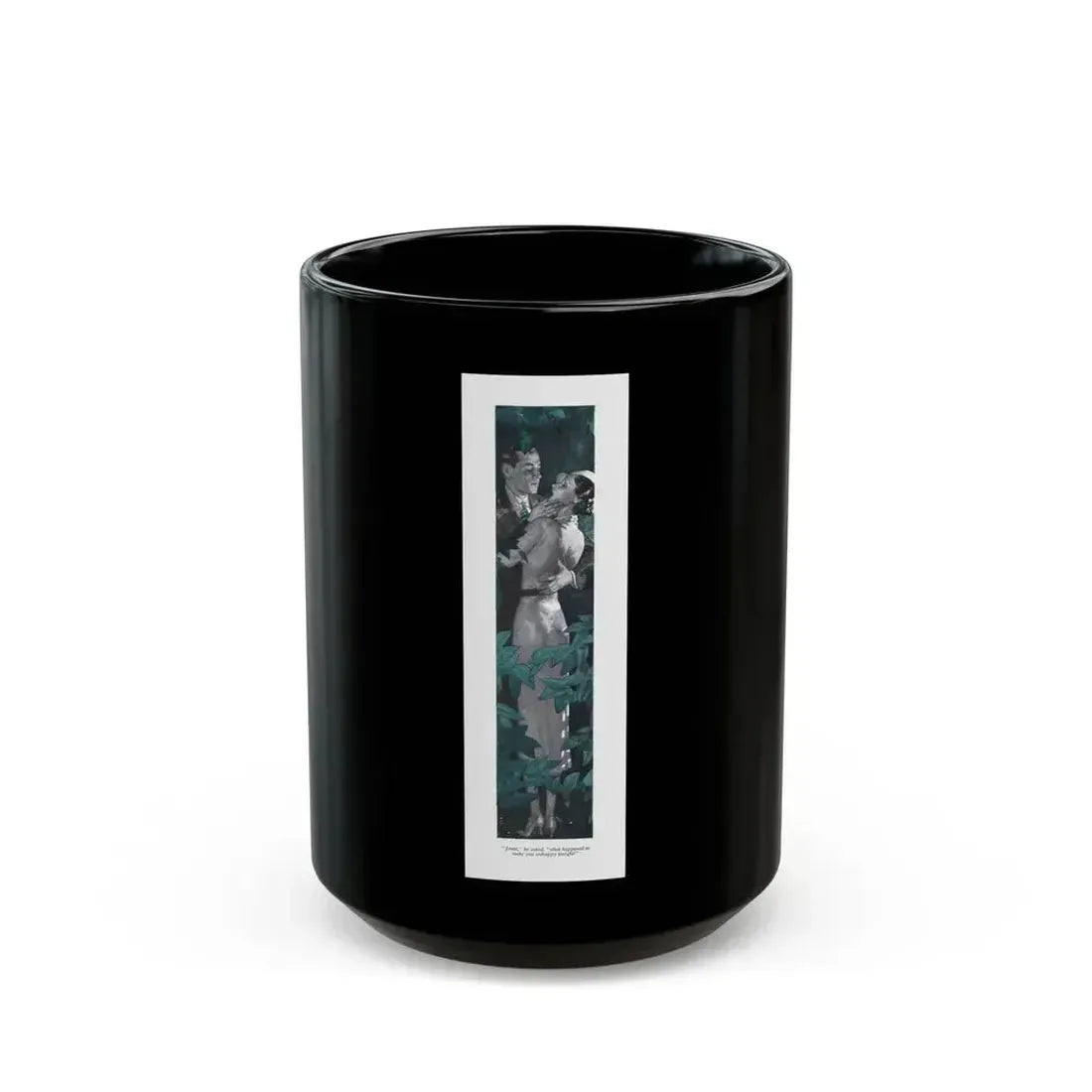 Family Affair (2), The American Magazine, June 1937 - Black Coffee Mug 15oz - Go Mug Yourself